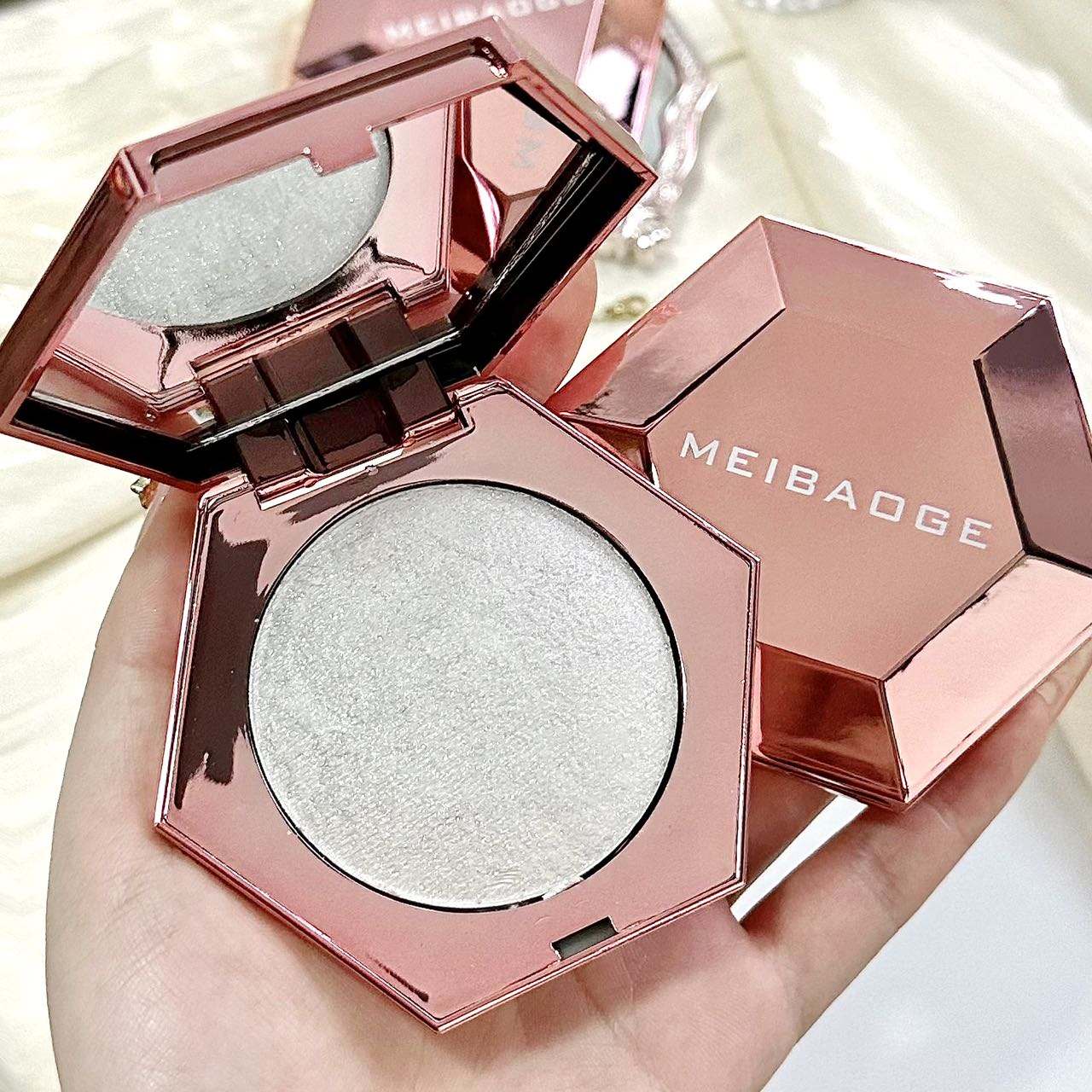 Diamond Highlighter Makeup Palette Pressed Powder Cake Pearlescent Brighten Waterproof Long-Lasting Vegan Eye Shadow Potato Face