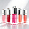 Private Label Lip Glow Oil, Moisturizing Nourishing Lip Oil, Transparent Shiny Lip Gloss, Vegan Cruelty Free, ISO GMPC MSDS Halal, OEM ODM Small Batch MOQ500