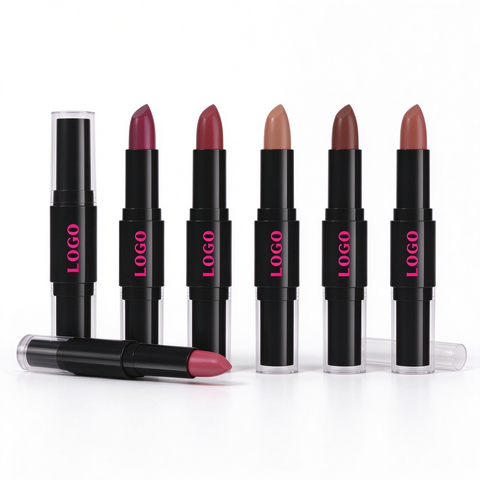 Private Label Dual End Matte Lipstick Long Lasting Hydrating Cosmetic Vegan Lipstick