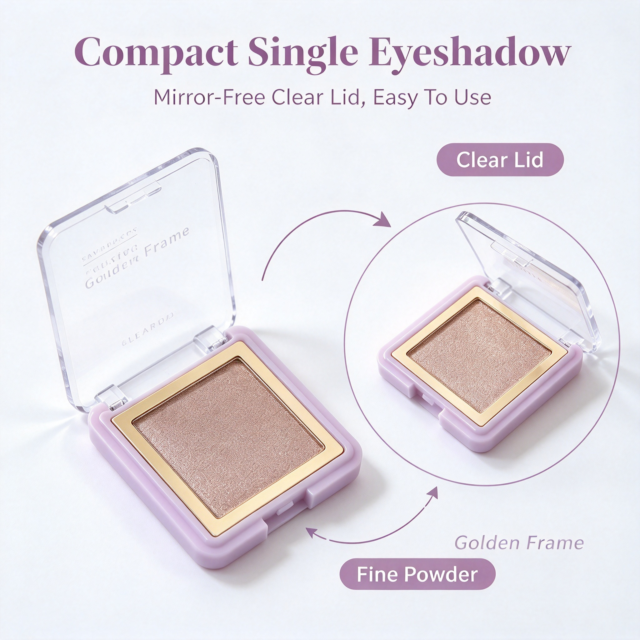 Private Label Single Shade Shimmer Highlighter Powder, Face Brightening Makeup, Waterproof Long Lasting, Custom Logo, Vegan Cruelty Free, ISO GMPC MSDS Halal, OEM ODM Small Batch MOQ500