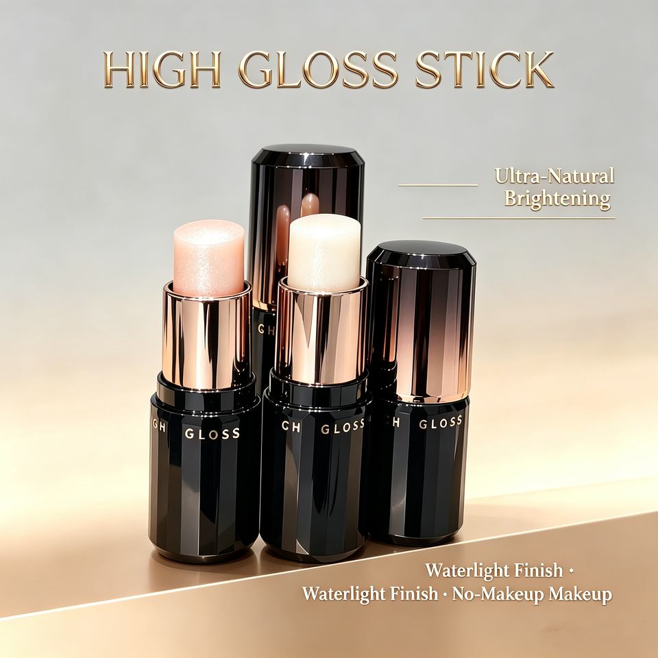 Wholesale Korean Style Natural Highlighter Stick Soft Shimmer Glow Looks Makeup Contouring and Blush Stick