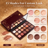 Private Label 15 Color Constellation Eyeshadow Palette Matte Shimmer Mixed High Pigment Long Lasting Eye Makeup OEM ODM With GMPC MSDS Halal Certification