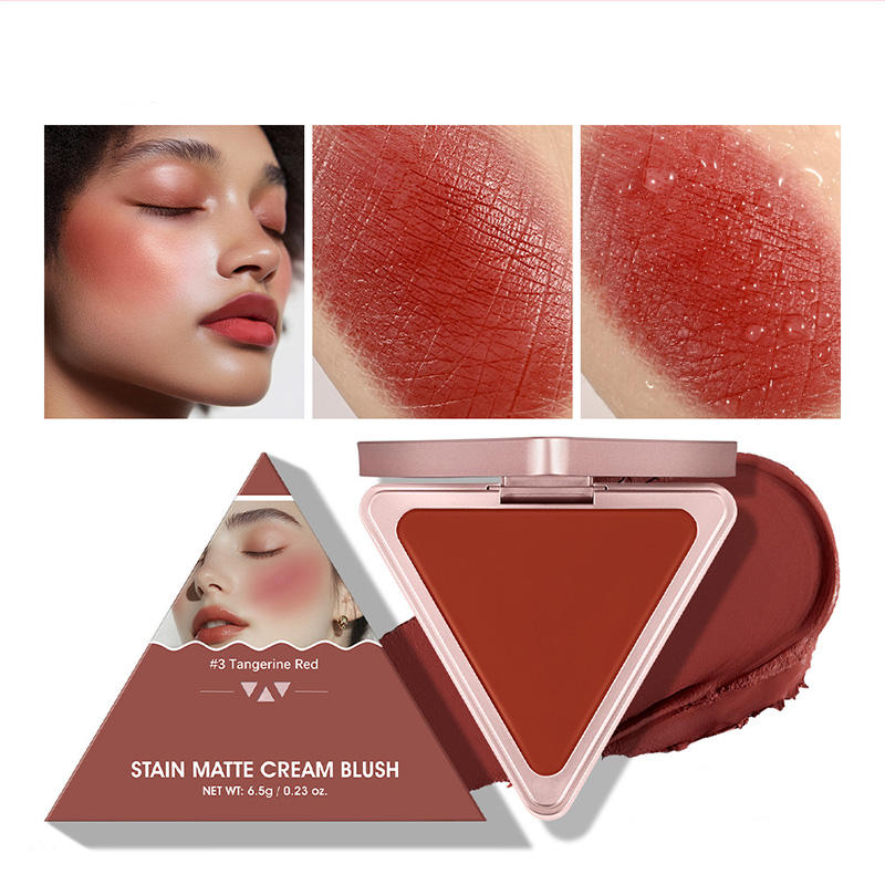 Wholesale Cream Blush Natural Nude High Color Matte Blush Long Lasting Soft Smooth Cheek Color Blush for Face Use