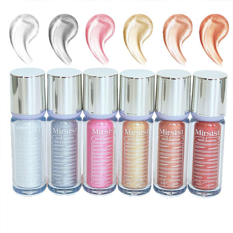 6-Pack Highlighter Liquid Natural Face Contouring with Brightening Effect Long-Lasting Non-Staining Formula for All-Day Glow