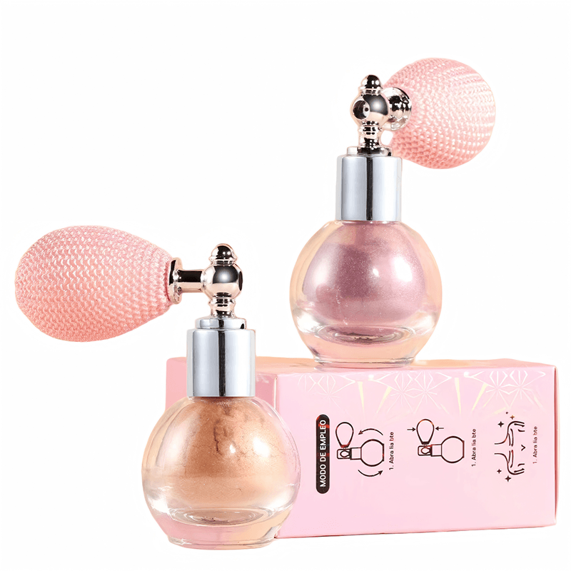 Sparkling Fairy Highlighter Powder Spray Waterproof High Gloss Glitter Body Bronzer Highlight Powder Makeup Shimmering Contour