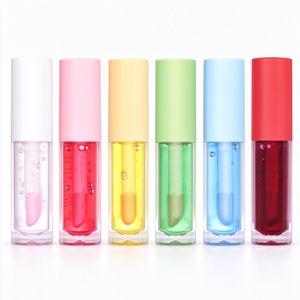 Private Label 6 Shades Fruit Scent Lip Gloss Hydrating Nourishing Color Changing Lip Oil Tint