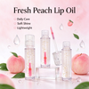 Private Label Peach Glow Lip Oil Daily Nutrition Lightweight Shine Lip Care