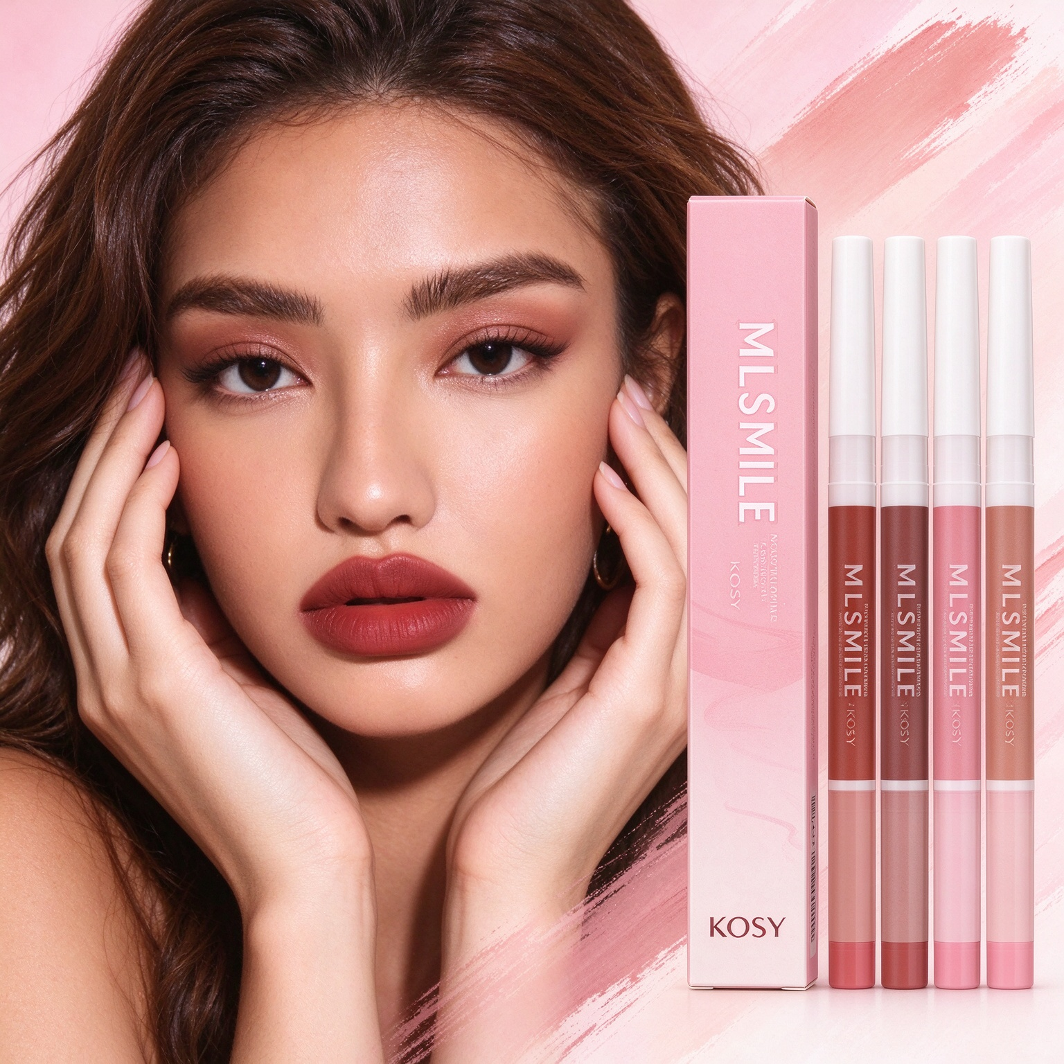 Private Label 4 In 1 Moisturizing Lip Gloss Long Lasting Non Stick Bright Color Lip Tint