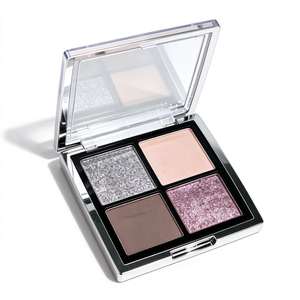 WHY BEAUTY 4 Shades Eyeshadow Palette Matte & Glitter Long Lasting Nude Eye Makeup OEM ODM