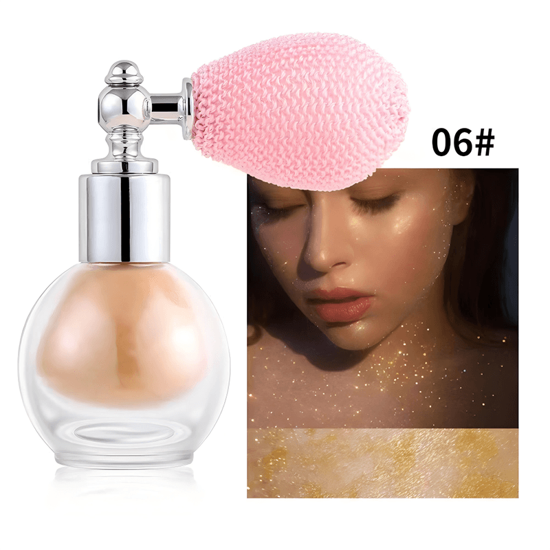 Sparkling Fairy Highlighter Powder Spray Waterproof High Gloss Glitter Body Bronzer Highlight Powder Makeup Shimmering Contour