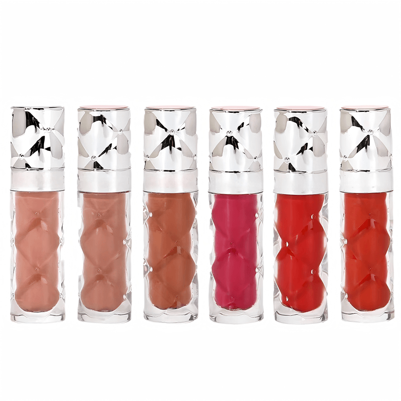 New Natural Shine Wholesale Private Label Water Mirror Glossy Lip Gloss Set Moisturizing Glitter Lip Gloss Kit Long Lasting Makeup Lip Gloss
