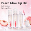 Private Label Peach Glow Lip Oil Daily Nutrition Lightweight Shine Lip Care