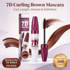 OEM ODM 7D Colossal Volume Mascara, Waterproof Lengthening Curling Mascara, Smudge Proof Long Lasting Eye Makeup, GMPC MSDS Halal Certified Private Label Mascara