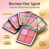 WHY BEAUTY 4 Colors Blush Palette Buildable Natural Matte Blush Powder Private Label OEM ODM Cosmetic