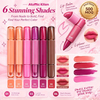 Rivate Label 2 In 1 Lipstick Lip Liner Set 6 Colors Matte Velvet Lip Balm Double End Lip Pencil Long Lasting Waterproof Custom Logo Cosmetic OEM ODM with GMPC MSDS Halal Certificate