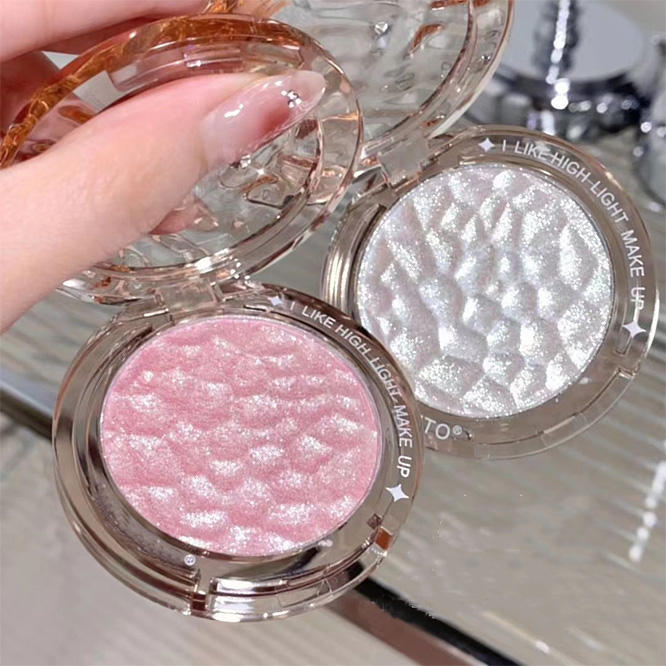 AOMO Mineral Herbal with Waterproof Long-Lasting Brightening Formula Pressed Powder Highlighter Palette