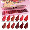 Hot Selling 12-Color Matte Lipstick Set Non-Stick Custom Label Makeup Fashion Wholesale Beauty OEM/ODM Cosmetic