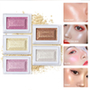 Single Color Blush & Highlight Powder Natural Brightening Pearlescent Glitter for 3D Radiant Makeup Glow