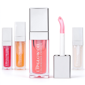 Private Label Vegan Lip Glow Oil Plumping Hydrating Organic Fruit Flavor Transparent Tint