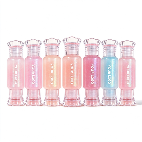 Private Label Kids Pearlescent Lip Gloss Lightweight Fruity Scent Moisturizing Transparent Lip Oil
