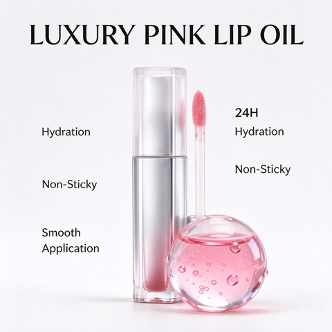 Private Label Non Sticky Lip Oil Rich Moisturizing Luxury Finish Lip Care For Arabic Market