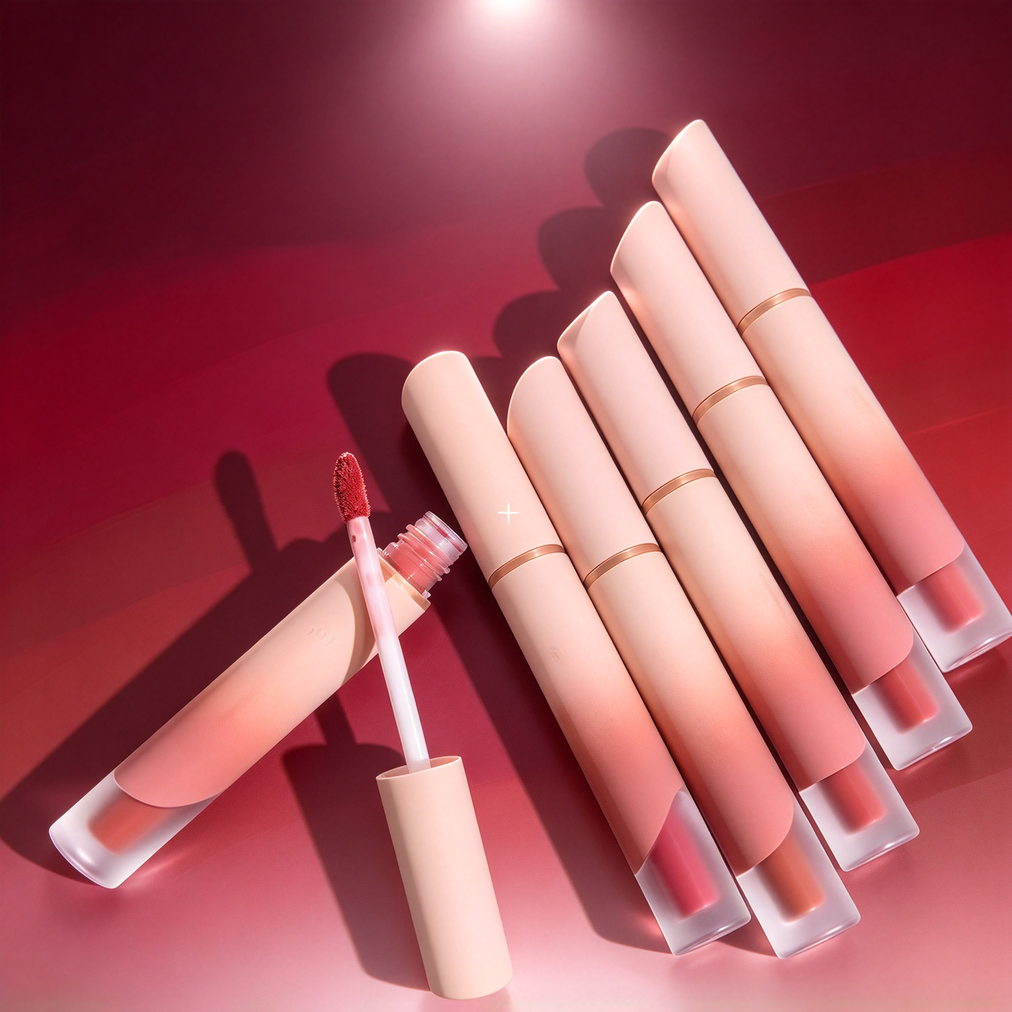 Private Label Matte Lip Glaze, Velvety Liquid Lipstick, Long Lasting Waterproof Lip Tint, Nude Series Lip Makeup, Vegan Cruelty Free, ISO GMPC MSDS Halal, OEM ODM Small Batch MOQ500