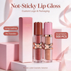 Custom Logo No Transfer Lipgloss Bulk Wholesale Smudgeproof Matte Glossy Lip Gloss for Promotion