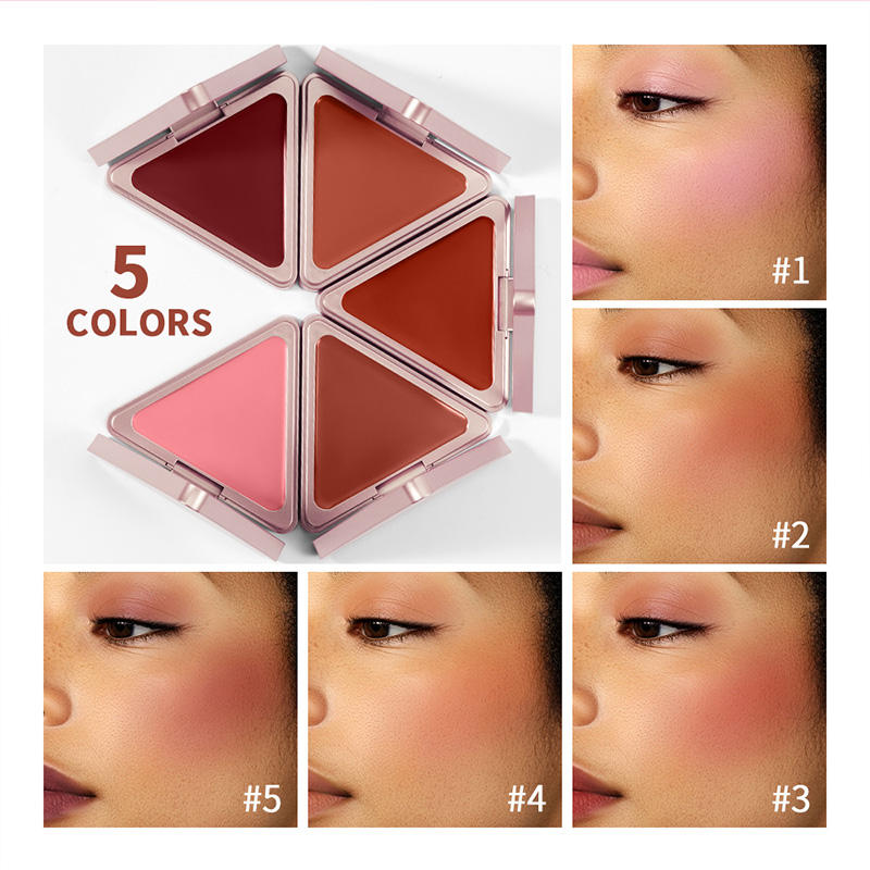 Wholesale Cream Blush Natural Nude High Color Matte Blush Long Lasting Soft Smooth Cheek Color Blush for Face Use