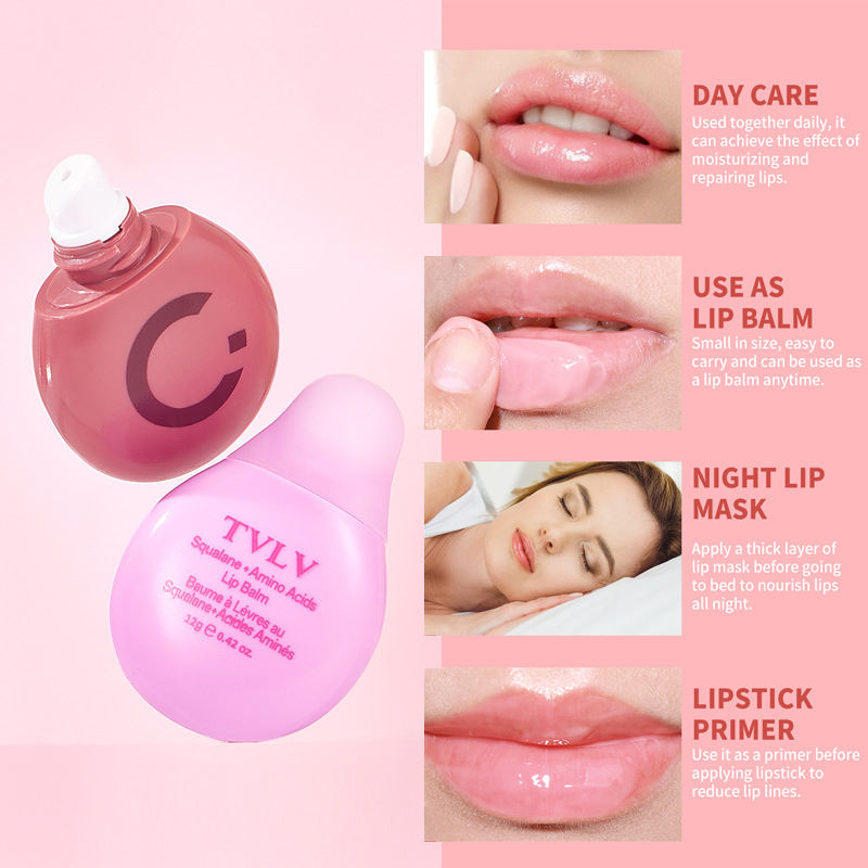 Moisturizing Lip Balm Nourishing Lip Care for Autumn & Winter Anti-Drying Formula with Lip Line Repair Essence