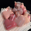Private Label Matte Lip Gloss Beauty Cosmetics Heart-Shaped Air Cushion Lightweight Silky Soft Lipstick Minerals Chemicals