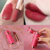 Long-Lasting Waterproof Matte Lipstick with Chain Detail Daily Use Carved Lipstick for Women