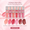 Private Label Butter Lip Gloss Non-Sticky Shiny Hydrating 6 Shades Lip Glaze Vegan With ISO GMPC MSDS Halal Custom Cosmetic OEM ODM Small Batch MOQ500