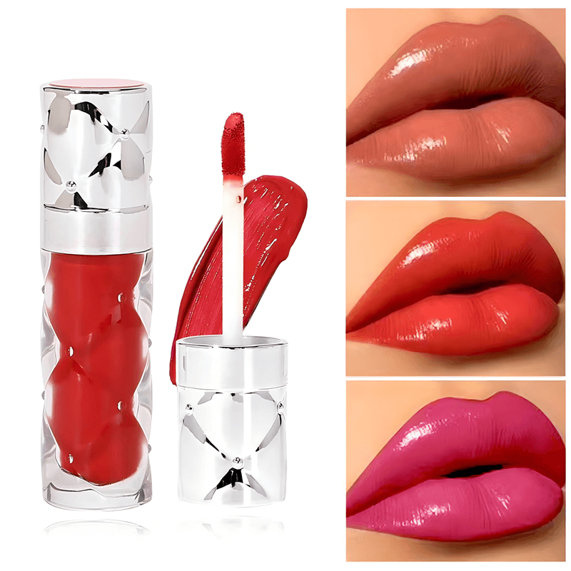 New Natural Shine Wholesale Private Label Water Mirror Glossy Lip Gloss Set Moisturizing Glitter Lip Gloss Kit Long Lasting Makeup Lip Gloss