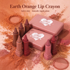Private Label Earth Orange Lip Crayon Soft Color Smooth Application Matte Rotating Lipstick Pen