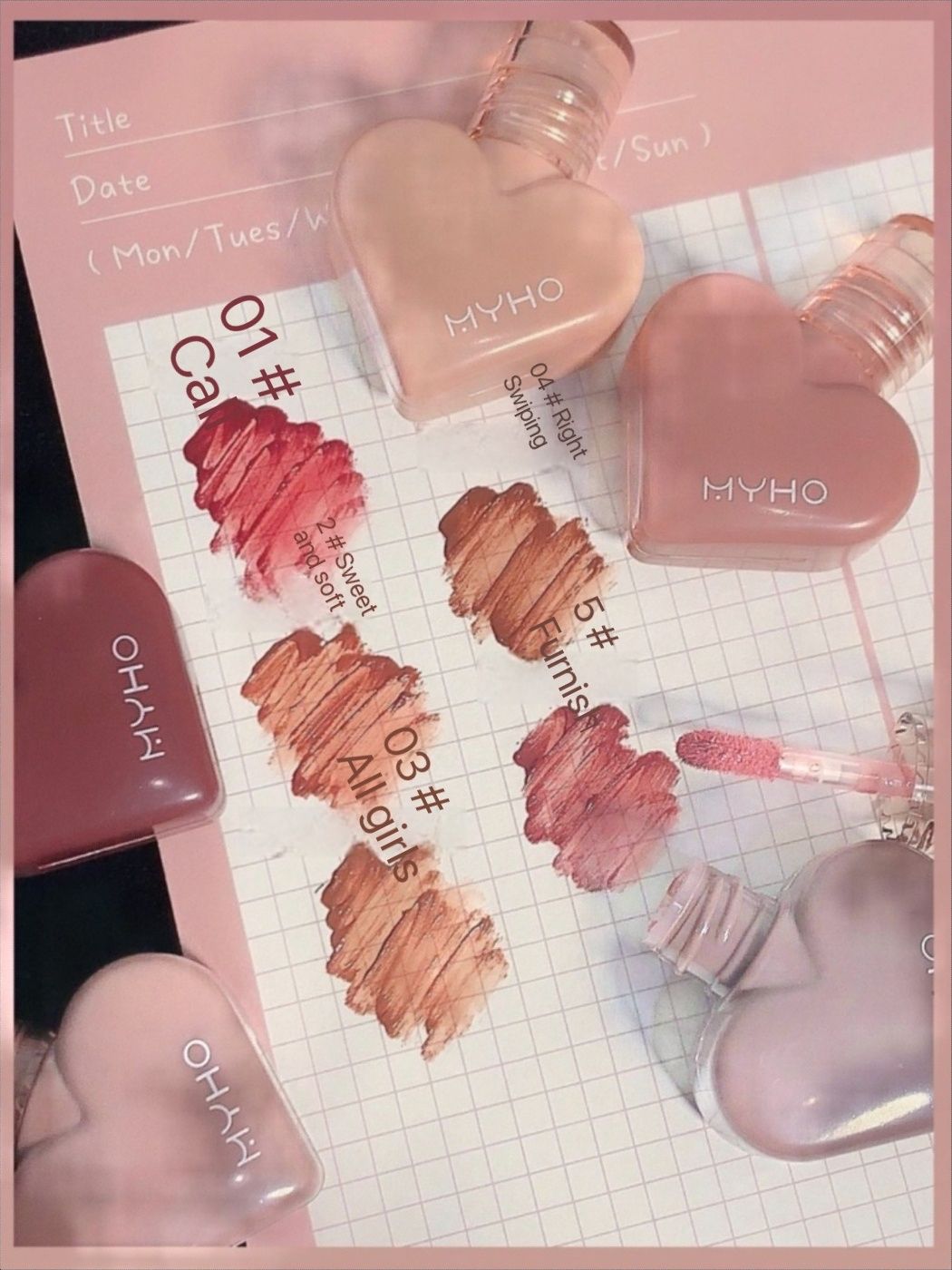 Private Label Matte Lip Gloss Beauty Cosmetics Heart-Shaped Air Cushion Lightweight Silky Soft Lipstick Minerals Chemicals