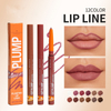 New 12-color Mineral Natural Lipstick-Enlarges Lips Moisturizes Long-Lasting Waterproof Formula Rotating Lip Liner