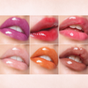 Wholesale 6-Color Glitter Liquid Fruit-Flavored Lip Oil Hydrating Mirror Surface Long-Lasting Nourishing Lip Balm Foreign