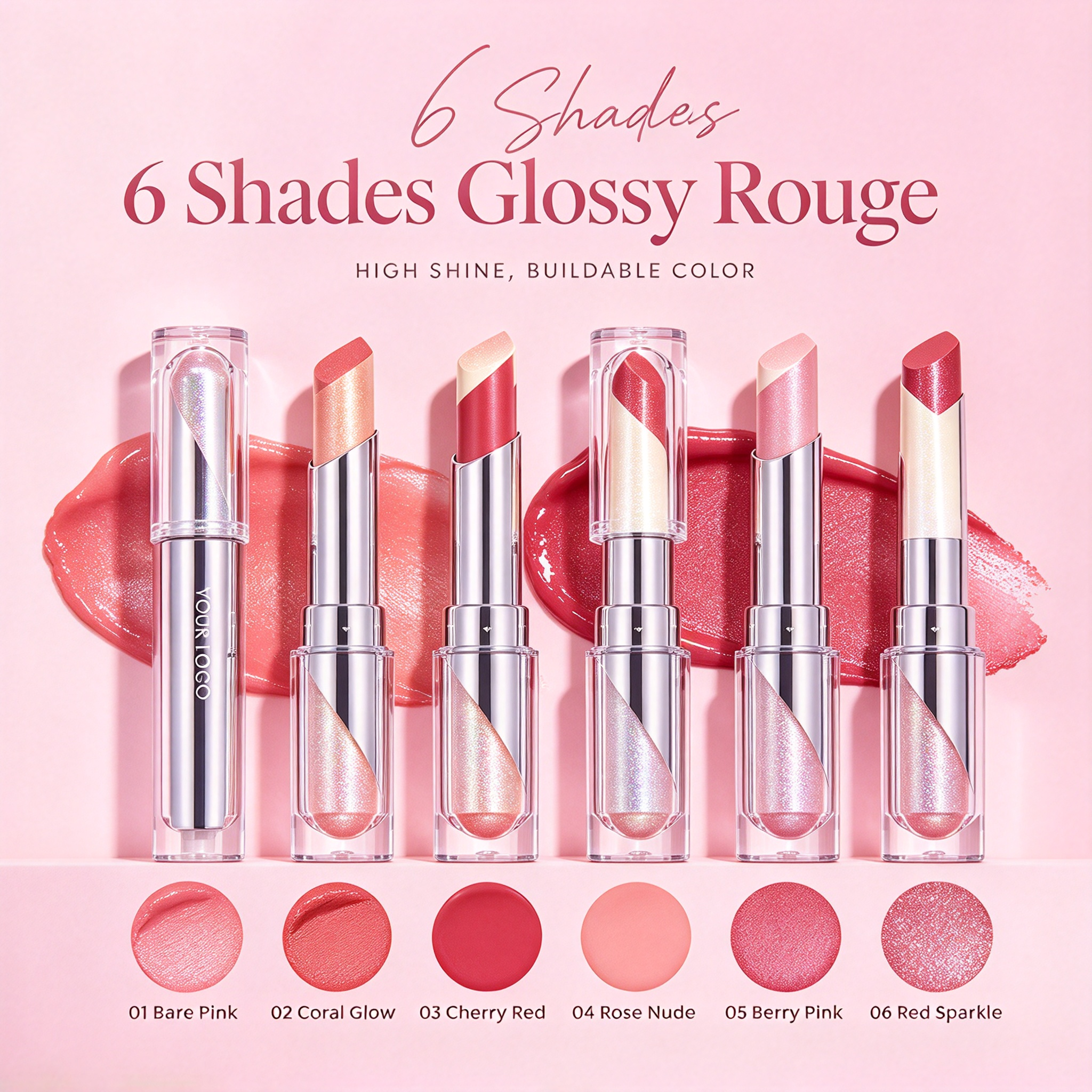 Solid Lip Gloss Private Label Solid Lip Balm Gloss High Shine Solid Lip Tint Sheer Color Lip Gloss Vegan Lip Cosmetic Custom Lip Product OEM ODM Lip Makeup