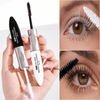 2-in-1 Double-ended Vegan 3D Fiber Waterproof Mascara, Equipped with Curling Extension And Quick-drying Anti-slip Formula Eyelash膏