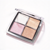 WHY BEAUTY 4 Colors Shimmer Highlighter Palette Multi-Reflective Glow Face Highlight Powder Private Label OEM ODM Cosmetic