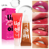 Wholesale 6-Color Glitter Liquid Fruit-Flavored Lip Oil Hydrating Mirror Surface Long-Lasting Moisturizing Lip Balm Foreign