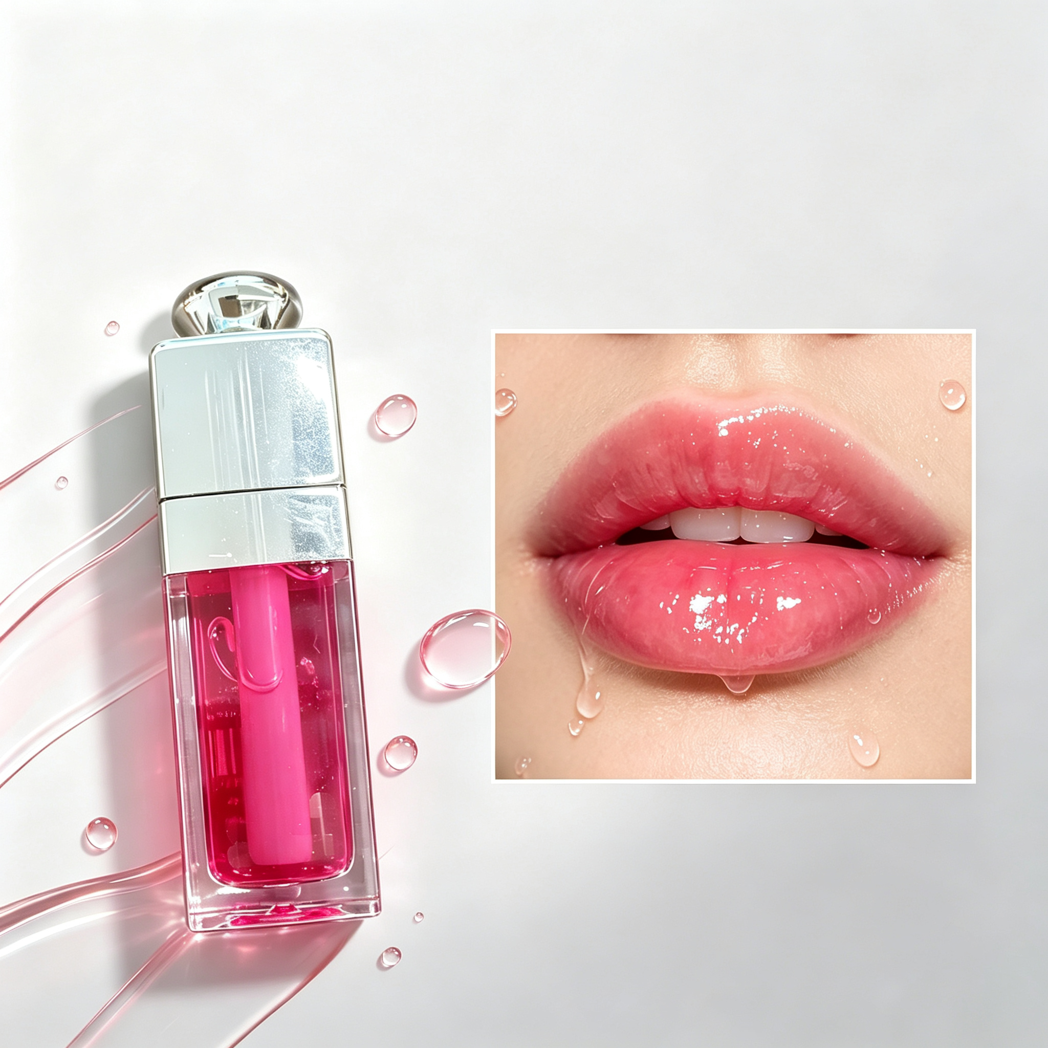 Private Label Lip Glow Oil, Moisturizing Nourishing Lip Oil, Transparent Shiny Lip Gloss, Vegan Cruelty Free, ISO GMPC MSDS Halal, OEM ODM Small Batch MOQ500
