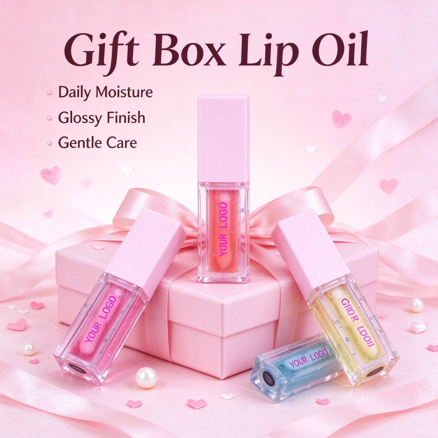 Private Label Girls Sweet Lip Oil Nourishing High Shine Non Sticky Lip Gloss